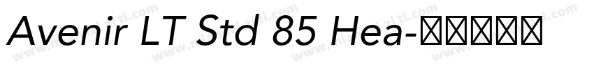 Avenir LT Std 85 Hea字体转换